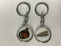 Металлический брелок Медведь