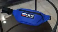 Сумка поясная Pride car audio синяя